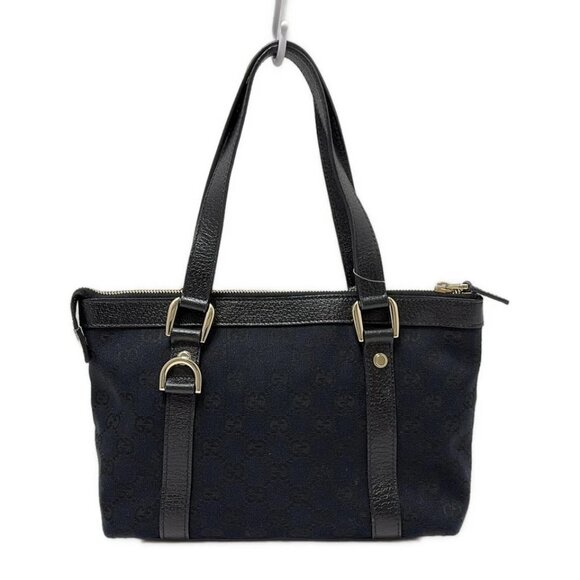 GUCCI Abbey Black Jacquard Leather - Handbag 441-080225 - Picture 2 of 8